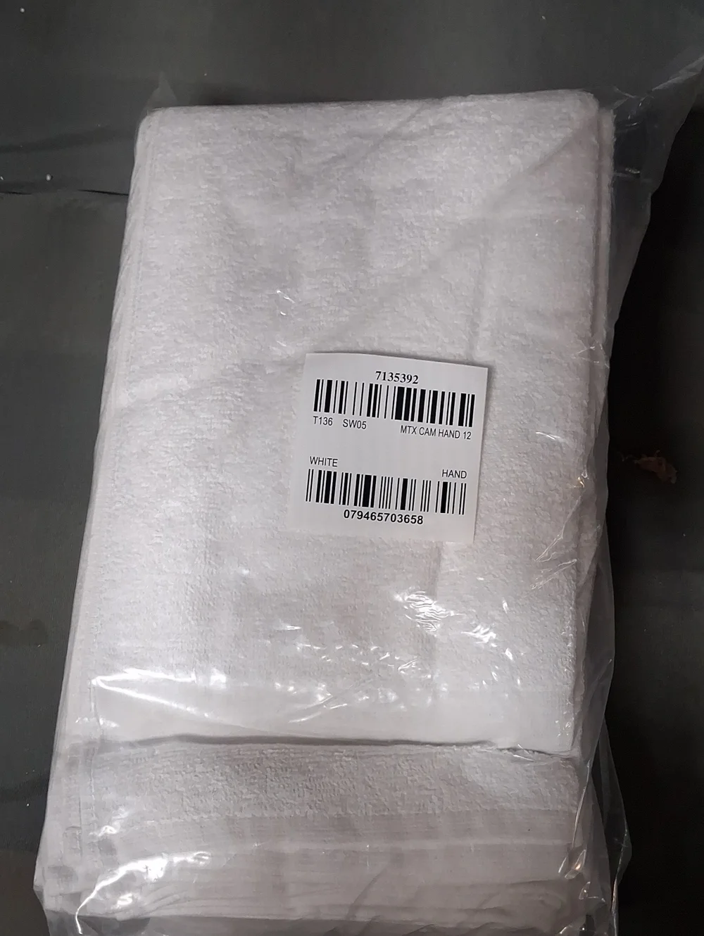 NWT Martex 7135392 Hand Towel, White, 16X27, Pk24